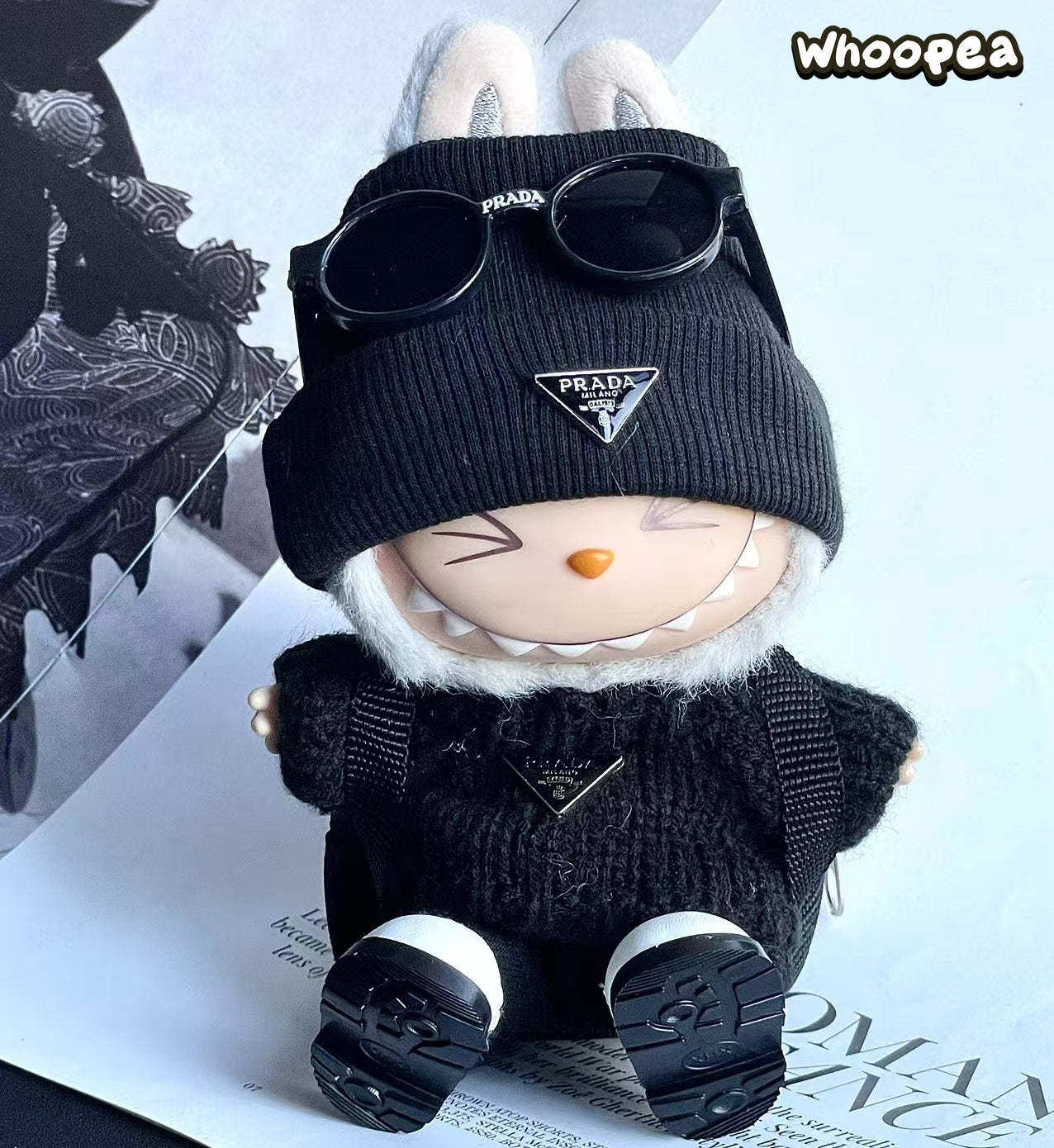 Ar greznību iedvesmots Labubu apģērbu komplekts