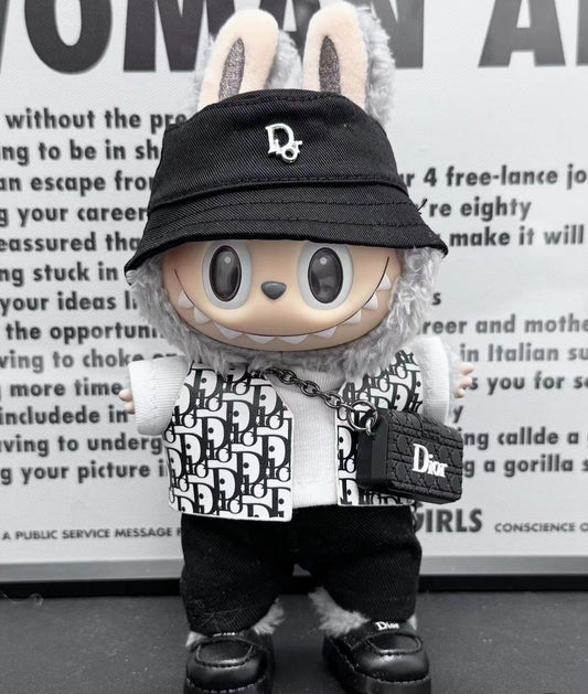 Luksuslikust inspireeritud Labubu rõivakomplekt