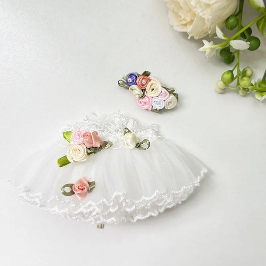 Labubu ziedu meitenes apģērbs