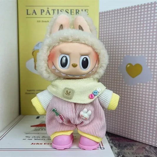 Labubu rozā apģērbs