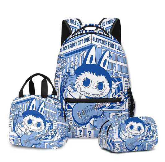 Labubu 3-ühes seljakotikomplekt – Linna kaose väljaanne