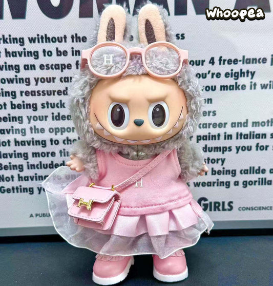 Luksuslikust inspireeritud Labubu rõivakomplekt