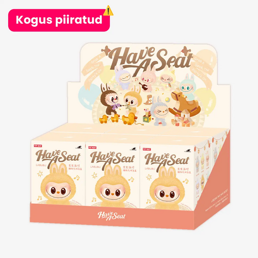 LABUBU "Have a Seat" SUUR KARP (komplektis 6 karpi sees)